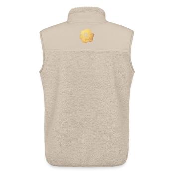 Yoga Flower Blume Gold Symbol Blüte abstrakt Fan - Unisex Sherpaweste von Stanley/Stella - Beige - Hinten - AI Model Male 178 light (178cm)
