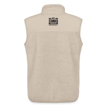 Servicetechniker Support Lösung Spruch Service PC - Unisex Sherpaweste von Stanley/Stella - Beige - Hinten - AI Model Male 178 light (178cm)