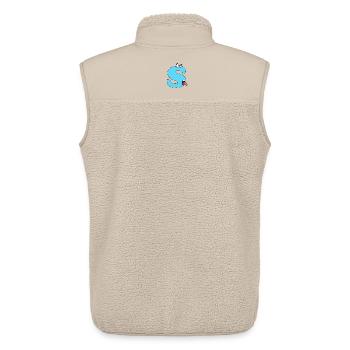 S - Veste sans manches sherpa unisexe Stanley/Stella - beige - Dos - AI Model Male 178 light (178cm)