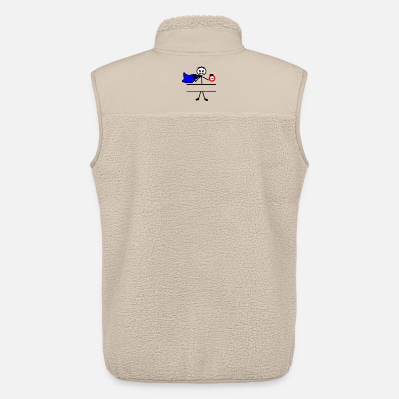 Held mit Umhang und Schildstopp - Unisex Sherpaweste von Stanley/Stella - Beige