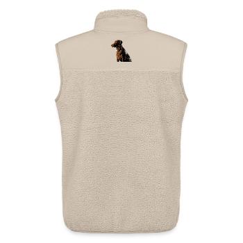 Dog - Unisex Sherpa Gilet by Stanley/Stella - beige - Back - AI Model Male 178 light (178cm)