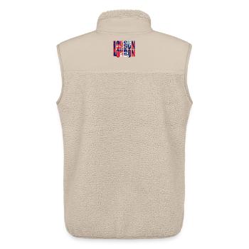 LONDON - Unisex Sherpa Gilet by Stanley/Stella - beige - Back - AI Model Male 178 light (178cm)