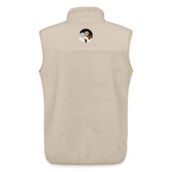 zwei putzige Mäuse gemeinsam im Mauseloch - Unisex Sherpaweste von Stanley/Stella - Beige - Hinten - AI Model Male 178 light (178cm)