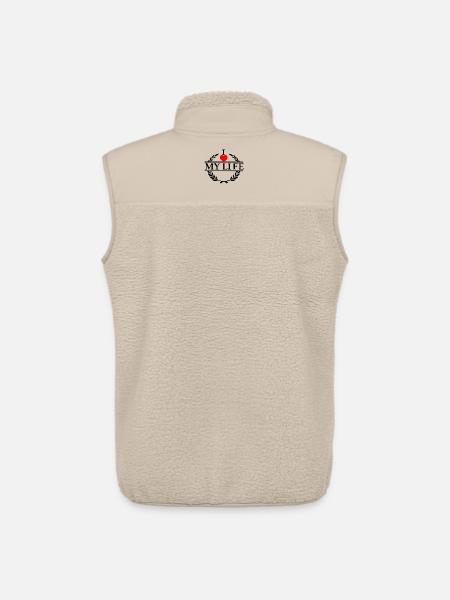 Elsker dit hjerte 020 - Stanley/Stella unisex sherpavest - beige