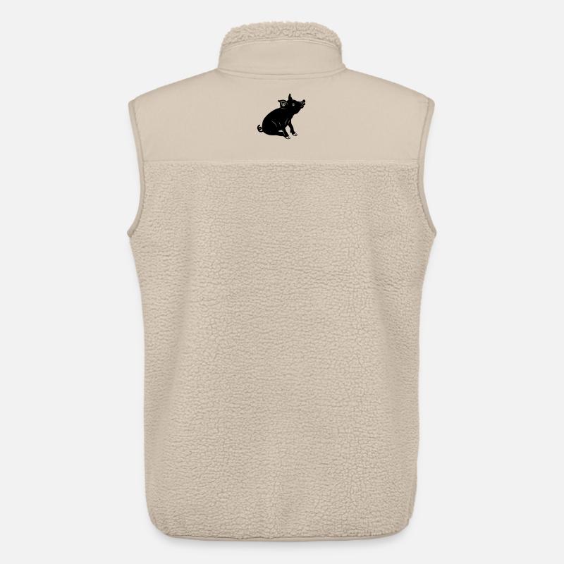 Schweinssitz-Logo Schattenbild - Unisex Sherpaweste von Stanley/Stella - Beige