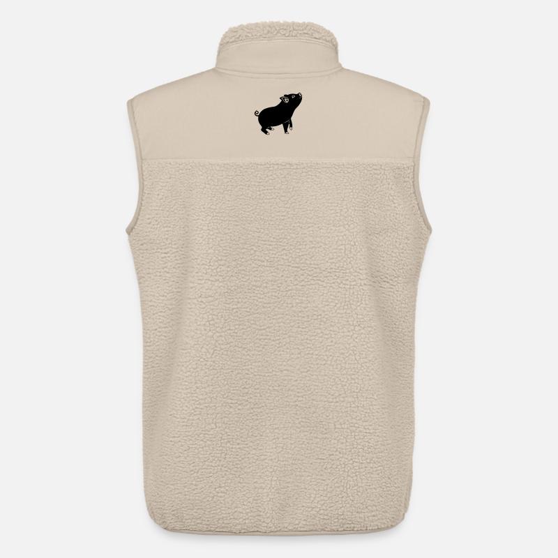 Schweineemblem Schattenbild - Unisex Sherpaweste von Stanley/Stella - Beige