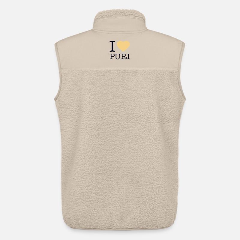 I LOVE PURI - Unisex Sherpaweste von Stanley/Stella - Beige