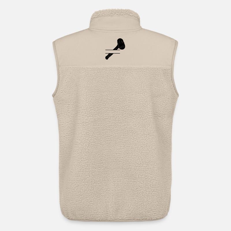 Hammermonogramm zum Abbruch - Unisex Sherpaweste von Stanley/Stella - Beige