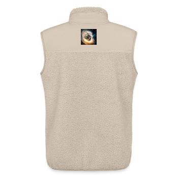 Albert MC2 - Unisex Sherpaweste von Stanley/Stella - Beige - Hinten - AI Model Male 178 light (178cm)