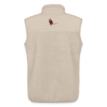 außergewöhnliche Tieremotive, Gürteltiere - Unisex Sherpaweste von Stanley/Stella - Beige - Hinten - AI Model Male 178 light (178cm)