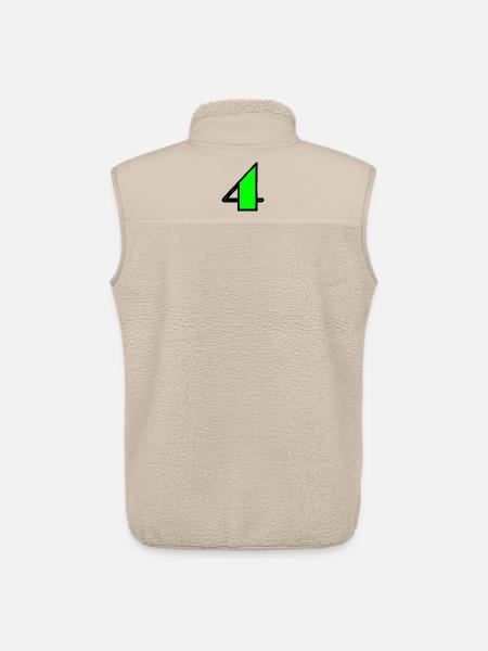 4 YEARS,4TH BIRTHDAY,4 BIRTHDAY,4 - Unisex Sherpa Gilet by Stanley/Stella - beige