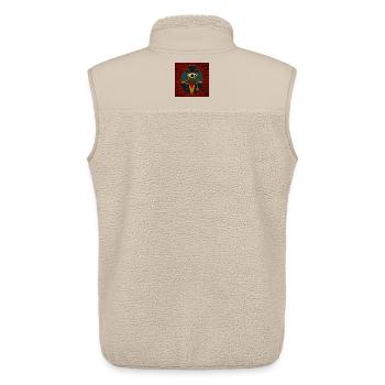 Conspiracy 02 - Veste sans manches sherpa unisexe Stanley/Stella - beige - Dos - AI Model Male 178 light (178cm)