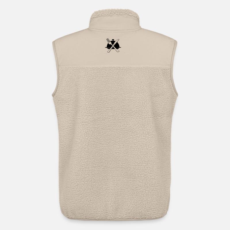 Schüssel mit Messer und Gabel - Unisex Sherpaweste von Stanley/Stella - Beige