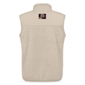 Chromatic Ribbon Portrait - Unisex Sherpa Gilet by Stanley/Stella - beige - Back - AI Model Male 178 light (178cm)