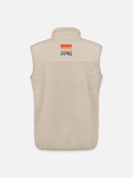 Sunset Torii Skyline - Unisex Sherpa Gilet by Stanley/Stella - beige