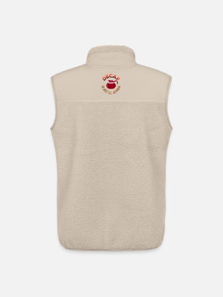 Decaf is NOT an option - Unisex Sherpa Gilet by Stanley/Stella - beige