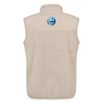 extravagant coloured skull under water - Unisex Sherpa Gilet by Stanley/Stella - beige - Back - AI Model Male 178 light (178cm)