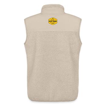 Dortmund YellowBlack City Logo - Unisex Sherpa Gilet by Stanley/Stella - beige - Back - AI Model Male 178 light (178cm)