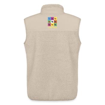 Team Elch - Unisex Sherpaweste von Stanley/Stella - Beige - Hinten - AI Model Male 178 light (178cm)
