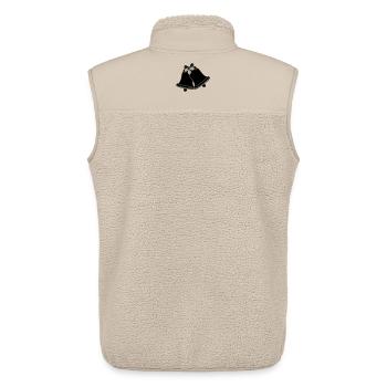 Kirchenglocken Schattenbild - Unisex Sherpaweste von Stanley/Stella - Beige - Hinten - AI Model Male 178 light (178cm)