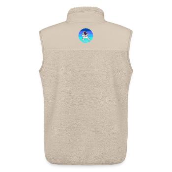 astronaut, spaceman, rocket - Unisex Sherpa Gilet by Stanley/Stella - beige - Back - AI Model Male 178 light (178cm)