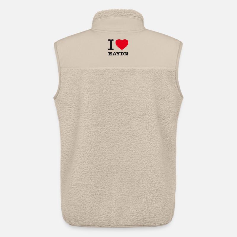 I LOVE HAYDN - Unisex Sherpaweste von Stanley/Stella - Beige