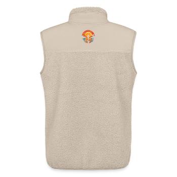 Girl on SUP - Unisex Sherpaweste von Stanley/Stella - Beige - Hinten - AI Model Male 178 light (178cm)