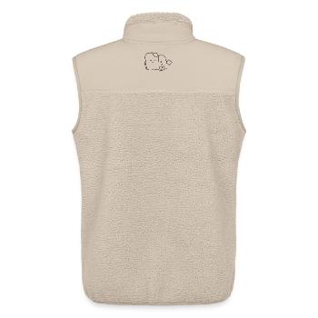TEA Shirt - Unisex Sherpaweste von Stanley/Stella - Beige - Hinten - AI Model Male 178 light (178cm)