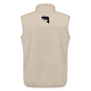Blauwal - Unisex Sherpaweste von Stanley/Stella - Beige - Hinten - AI Model Male 178 light (178cm)