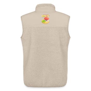 sushi, sushi fan, wasabi - Unisex Sherpa Gilet by Stanley/Stella - beige - Back - AI Model Male 178 light (178cm)