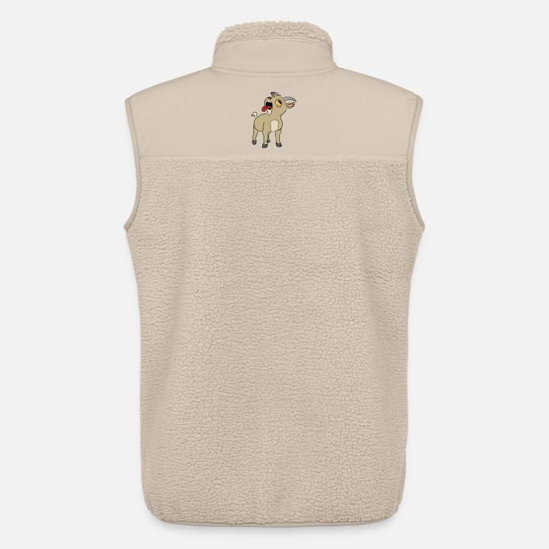 Meckerziege - Unisex Sherpaweste von Stanley/Stella - Beige