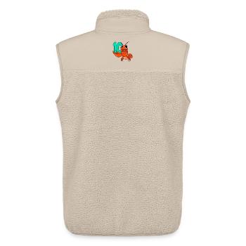 10. Geburtstag Motiv Hummer - zehn Jahre - Unisex Sherpaweste von Stanley/Stella - Beige - Hinten - AI Model Male 178 light (178cm)