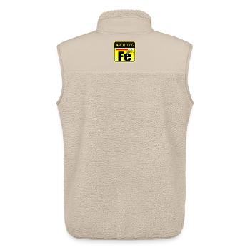 Geburtstagsgeschenk - Altes Eisen Chemie - Unisex Sherpaweste von Stanley/Stella - Beige - Hinten - AI Model Male 178 light (178cm)