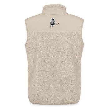 Amateur de café - Veste sans manches sherpa unisexe Stanley/Stella - beige - Dos - AI Model Male 178 light (178cm)