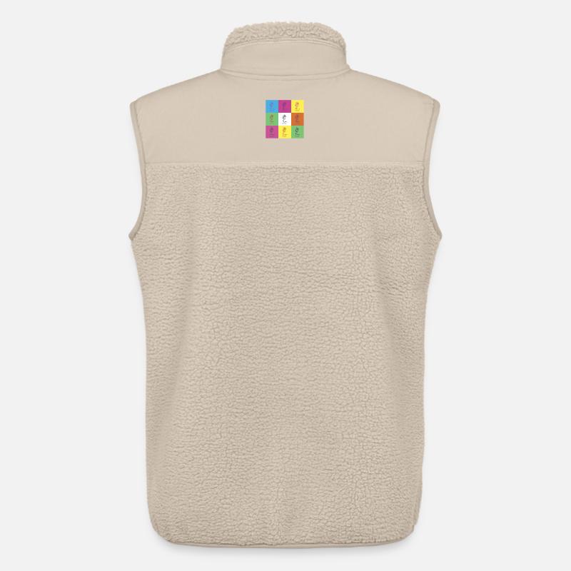 Conception du microphone - Veste sans manches sherpa unisexe Stanley/Stella - beige