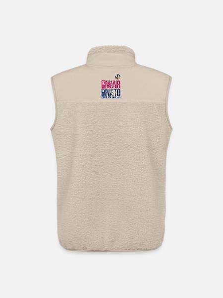 NEIN ZUM KRIEG, NEIN ZUR NATO V3 | SCHLECHTE FÜHRUNG - Unisex Sherpaweste von Stanley/Stella - Beige