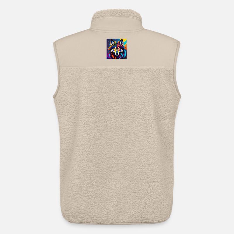 Wolf - Unisex Sherpaweste von Stanley/Stella - Beige