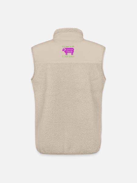 Lüneburger Heide Motiv mit Heidschnucke - Unisex Sherpaweste von Stanley/Stella - Beige