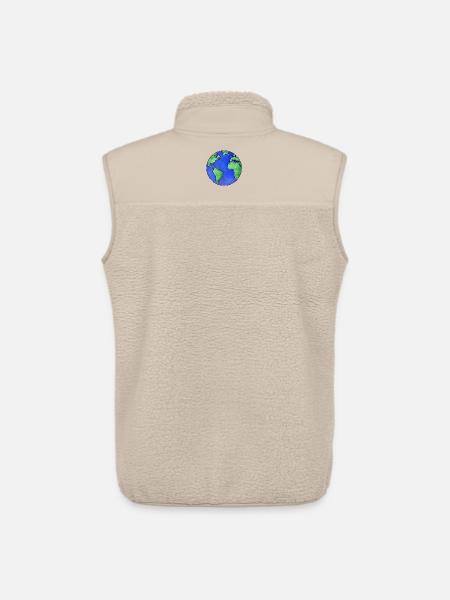Unser Planet die Erde - Unisex Sherpaweste von Stanley/Stella - Beige