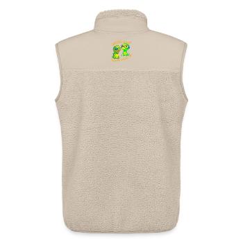 Krokodilbabys stiften Frieden - Unisex Sherpaweste von Stanley/Stella - Beige - Hinten - AI Model Male 178 light (178cm)