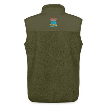 Ballon Twisting Design - Unisex Sherpaweste von Stanley/Stella - Khaki - Hinten - AI Model Male 178 light (178cm)