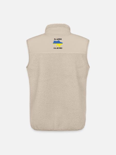 All Ukraine will be free! - Unisex Sherpaweste von Stanley/Stella - Beige