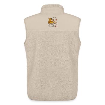 You are my Friend - Unisex Sherpa Gilet by Stanley/Stella - beige - Back - AI Model Male 178 light (178cm)