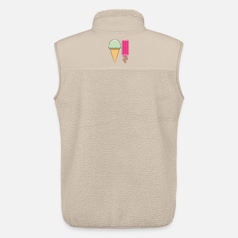 Ich mag Eis - Unisex Sherpaweste von Stanley/Stella - Beige