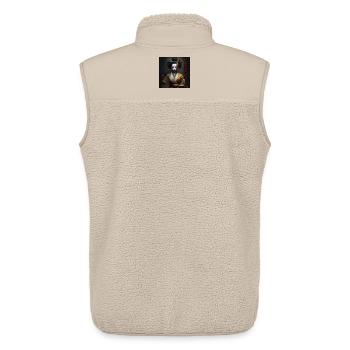 Terrifying Beauty 01 - Unisex Sherpa Gilet by Stanley/Stella - beige - Back - AI Model Male 178 light (178cm)