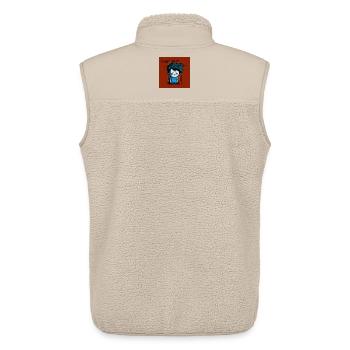 Geek - Keep calm and try again 01 - Unisex Sherpa Gilet by Stanley/Stella - beige - Back - AI Model Male 178 light (178cm)