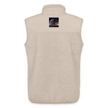 Megalopolis Alien 02 - Unisex Sherpaweste von Stanley/Stella - Beige - Hinten - AI Model Male 178 light (178cm)