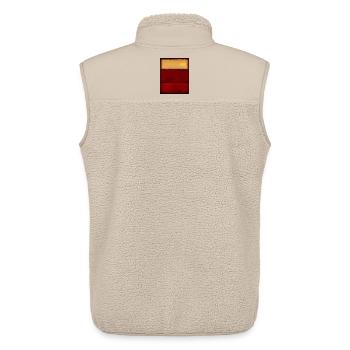 Rothko style in digital colors - Unisex Sherpa Gilet by Stanley/Stella - beige - Back - AI Model Male 178 light (178cm)