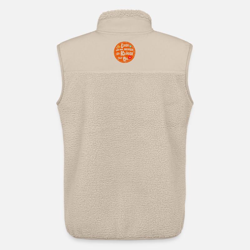 Einer von uns beiden ist klüger - Unisex Sherpaweste von Stanley/Stella - Beige