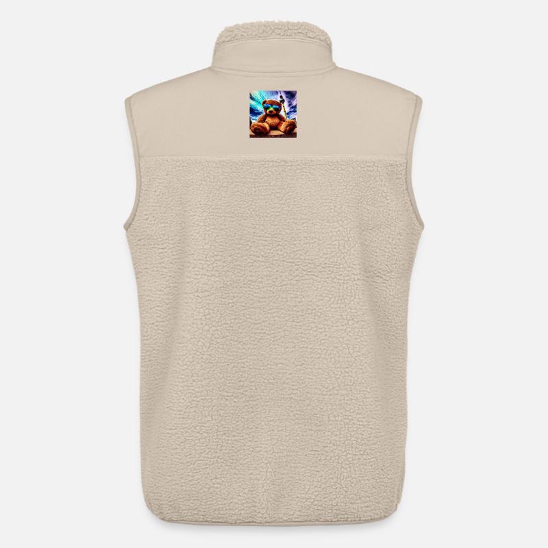 Teddy in Berlin II - Unisex Sherpaweste von Stanley/Stella - Beige